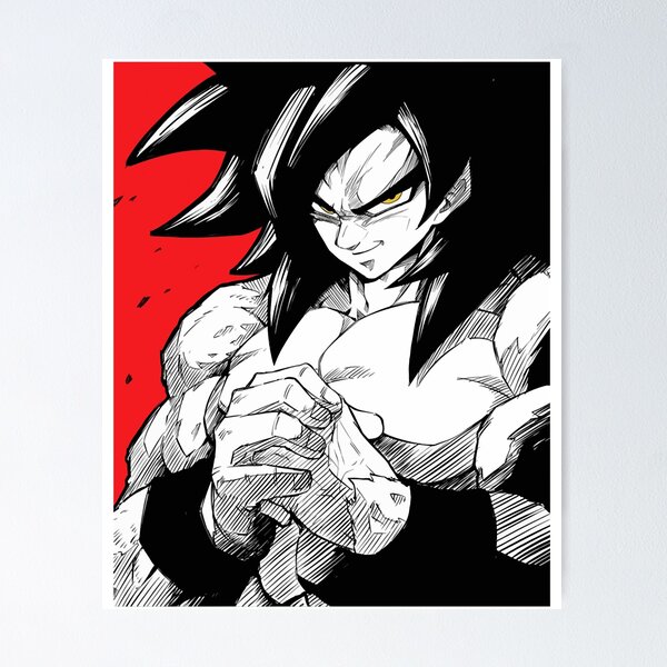 Times Comic Goku Super Saiyan 4 Poster