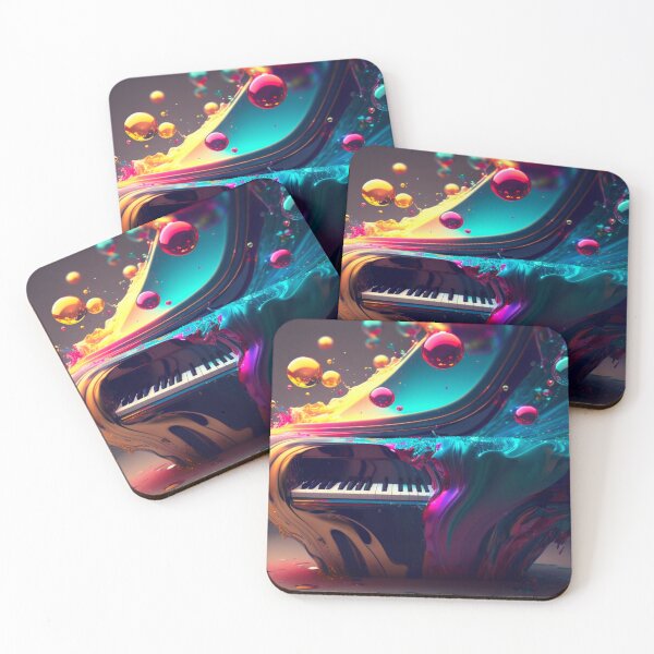 Item preview, Color Splash Metallic Piano designed and sold by MichellesMedArt.