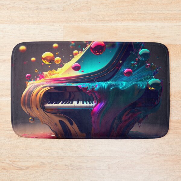 Item preview, Color Splash Metallic Piano designed and sold by MichellesMedArt.