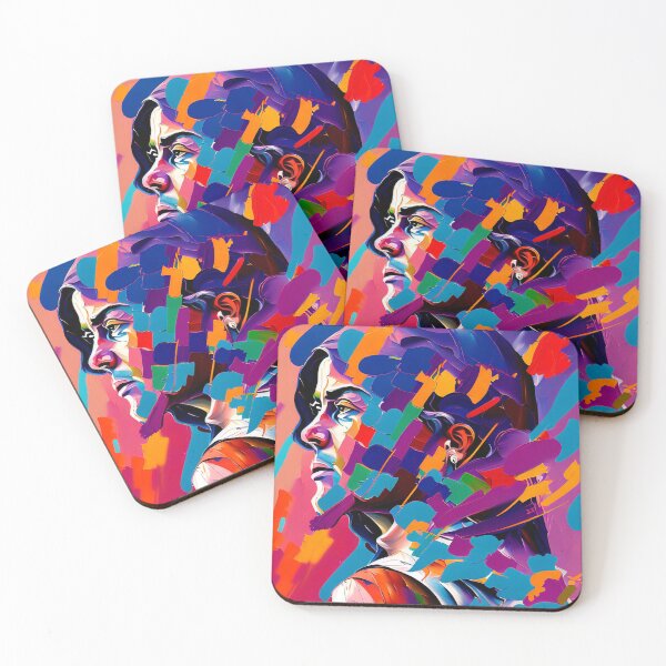 Item preview,  Pop art design, Abstract woman portrait, Oil painting woman poster, Oil painting woman silhouette designed abstract art designed and sold by oyonni design.