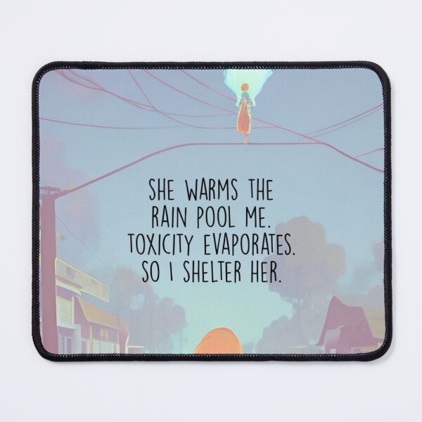 Item preview, she warms the rain pool me. designed and sold by Bethan Rose Studio.