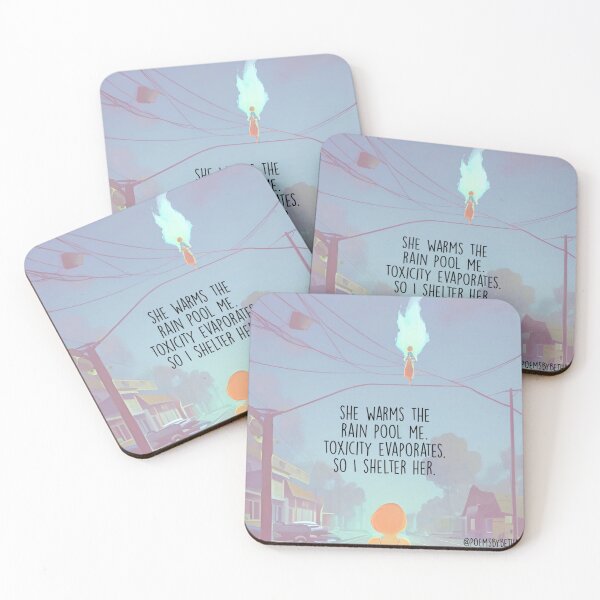 Item preview, she warms the rain pool me. designed and sold by Bethan Rose Studio.