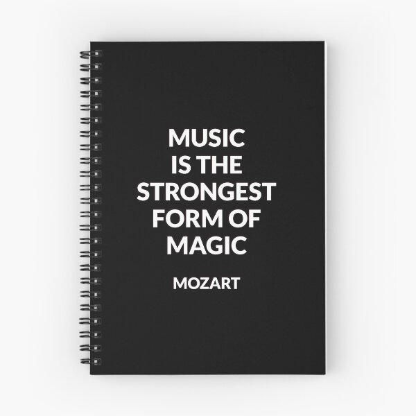 Item preview, Mozart Quote - Music is the strongest form of magic  - quotes about music designed and sold by Inspirationmotivation.