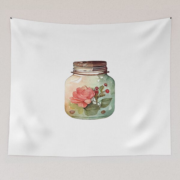 Item preview, Hipster Vintage Jar Watercolor Artwork designed and sold by ThisIsMugLife.