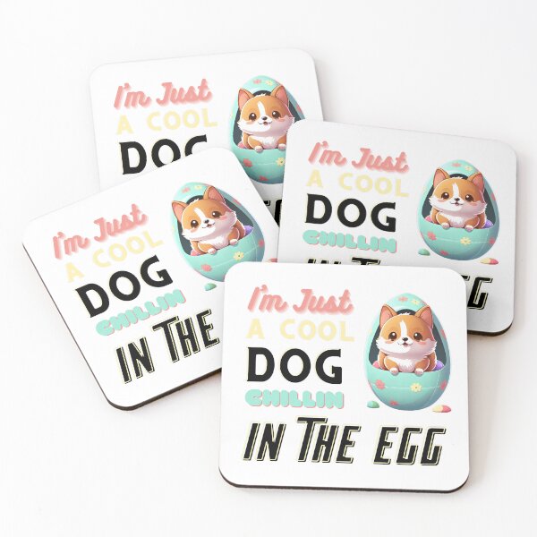 Item preview, I'm just Cute Corgi Puppy Chillin in the Egg designed and sold by wildcrazylove.
