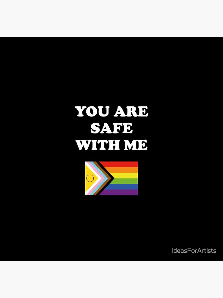 Lgbt Rights Slogan You Are Safe With Me Intersex Inclusive Pride