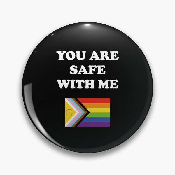 Item preview, LGBT rights slogan - You Are Safe With Me - Intersex Inclusive Pride Progress Flag   designed and sold by Inspirationmotivation.