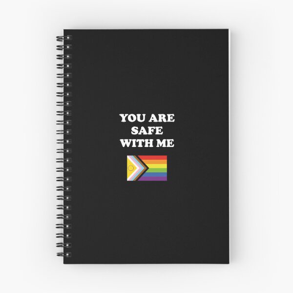 Item preview, LGBT rights slogan - You Are Safe With Me - Intersex Inclusive Pride Progress Flag   designed and sold by Inspirationmotivation.