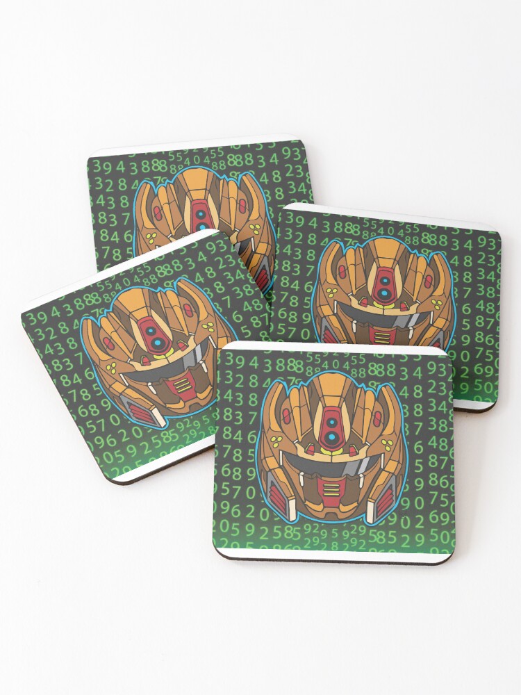 Thumbnail 1 of 5, Coasters (Set of 4), Code Robot designed and sold by ShelleLau.