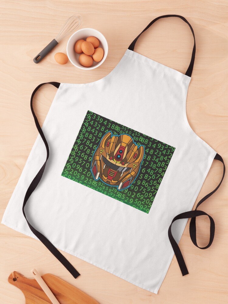 Thumbnail 1 of 6, Apron, Code Robot designed and sold by ShelleLau.