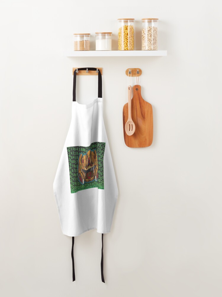 Thumbnail 4 of 6, Apron, Code Robot designed and sold by ShelleLau.