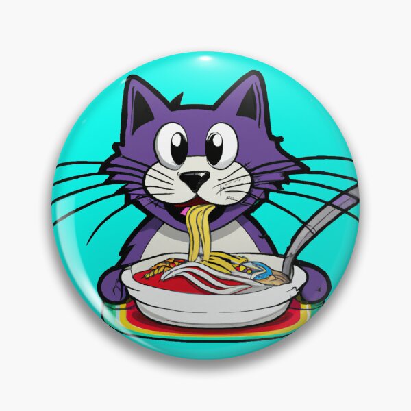 Item preview, Cat Eating Spaghetti designed and sold by mabdulrabn.