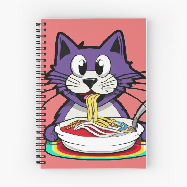Item preview, Cat Eating Spaghetti designed and sold by mabdulrabn.