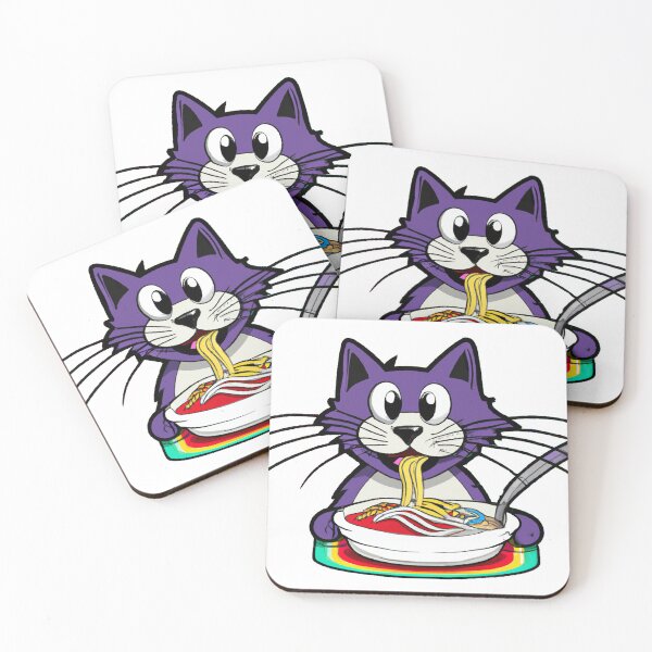 Item preview, Cat Eating Spaghetti designed and sold by mabdulrabn.
