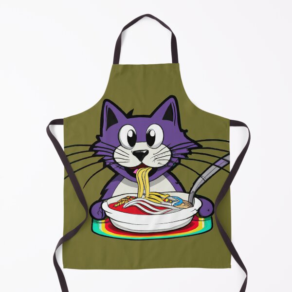 Item preview, Cat Eating Spaghetti designed and sold by mabdulrabn.