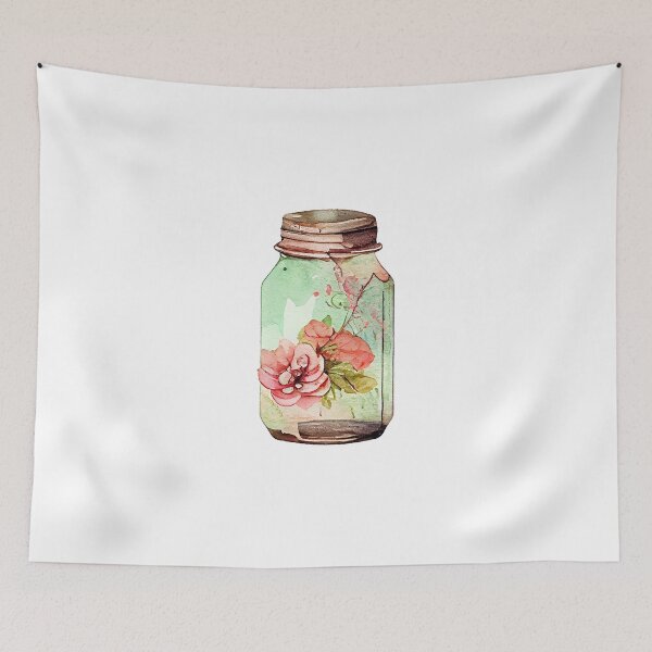 Item preview, Hipster Vintage Jar Watercolor Artwork designed and sold by ThisIsMugLife.