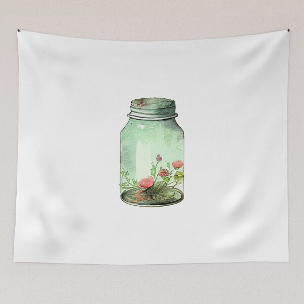 Item preview, Hipster Vintage Jar Watercolor Artwork designed and sold by ThisIsMugLife.