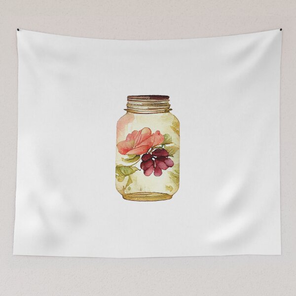 Item preview, Hipster Vintage Jar Watercolor Artwork designed and sold by ThisIsMugLife.
