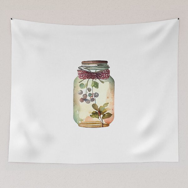 Item preview, Hipster Vintage Jar Watercolor Artwork designed and sold by ThisIsMugLife.