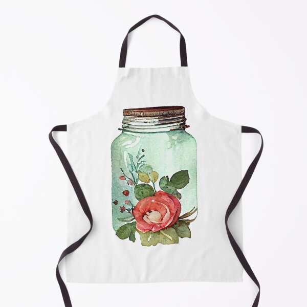 Item preview, Hipster Vintage Jar Floral Watercolor Artwork designed and sold by ThisIsMugLife.