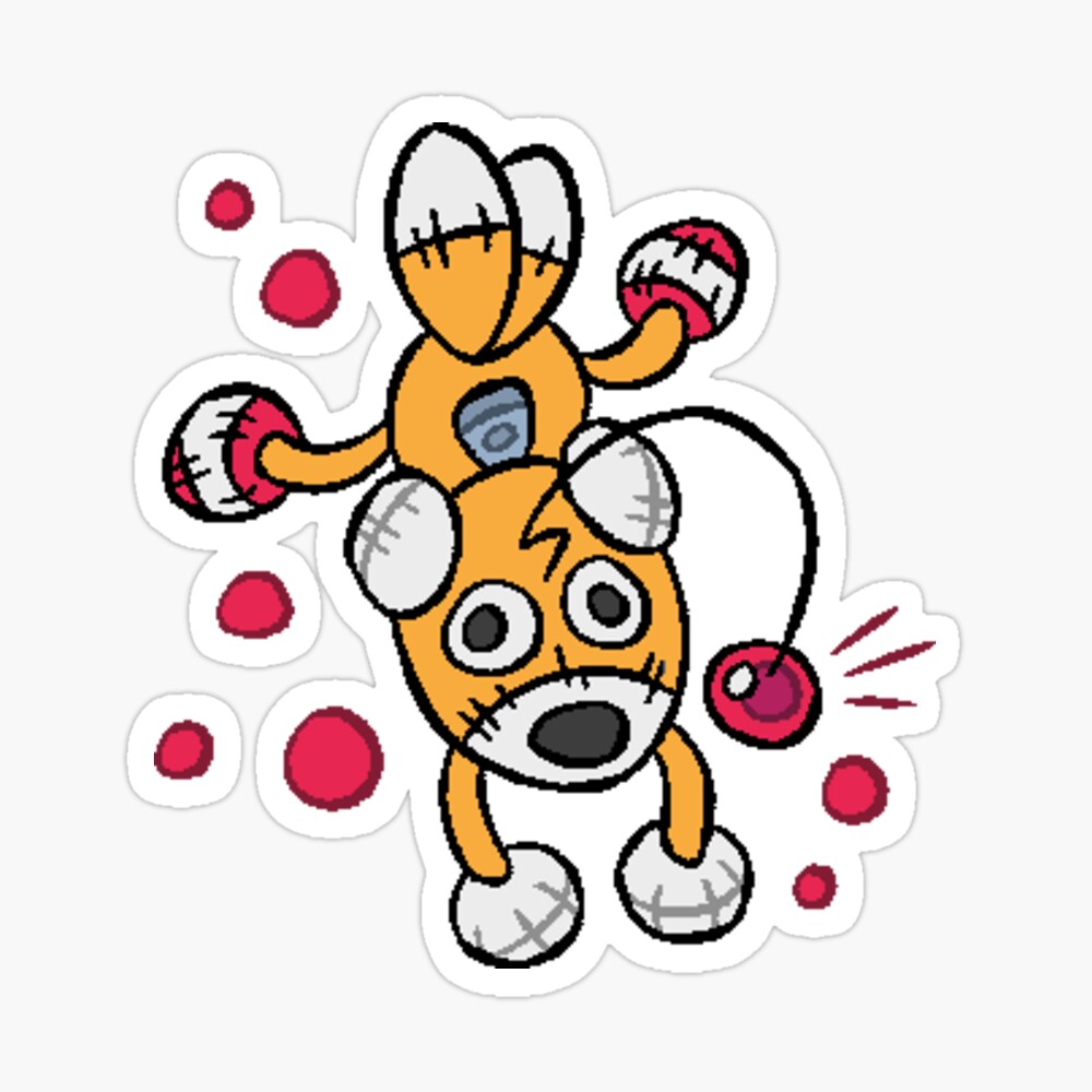 Tails Doll Sticker for Sale by JimbobroArt