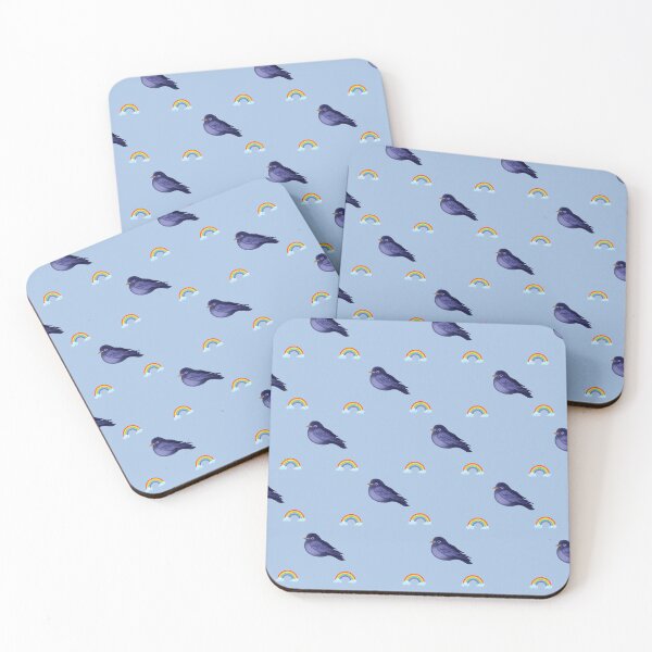 Item preview, Bluebird of Happiness with Rainbows designed and sold by Lyngianni.