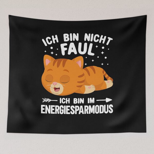 Item preview, Cat - Energy Saving Mode Not Lazy designed and sold by Shirtey.