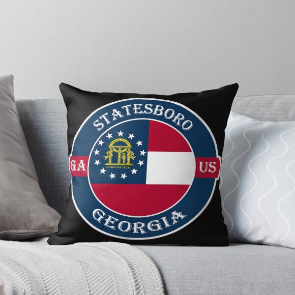 Item preview, Statesboro Georgia Flag USA Seal Stamp Badge Travel Souvenir designed and sold by TeeHome.
