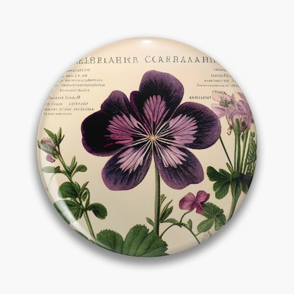 Item preview, The cranesbill (Geranium sylvaticum) designed and sold by digitalbrosse.