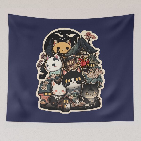 Item preview, Cat Village #2 (Inspired by Houtong Cat Village, Taiwan) designed and sold by DreamsGD.
