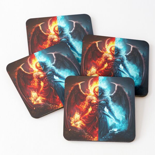 Item preview, God and Lucifer designed and sold by MoonDesinso.