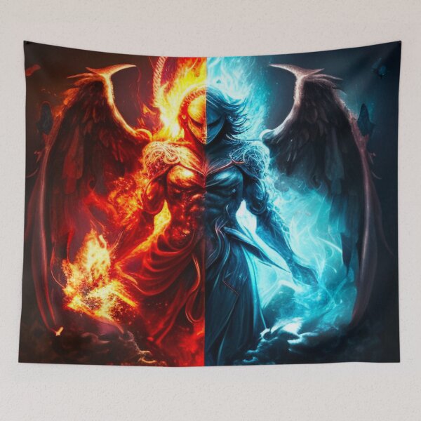 Item preview, God and Lucifer designed and sold by MoonDesinso.
