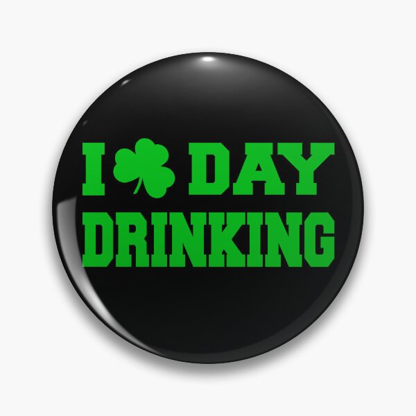 Artikelvorschau, I love day drinking, Happy St. Patrick’s Day, Bier trinken, Kleeblatt, Glück  entworfen und verkauft von SnorbelDesign.