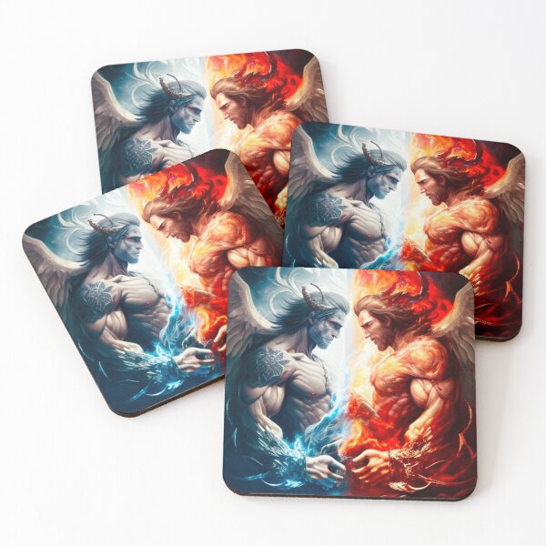 Item preview, God and Lucifer designed and sold by MoonDesinso.