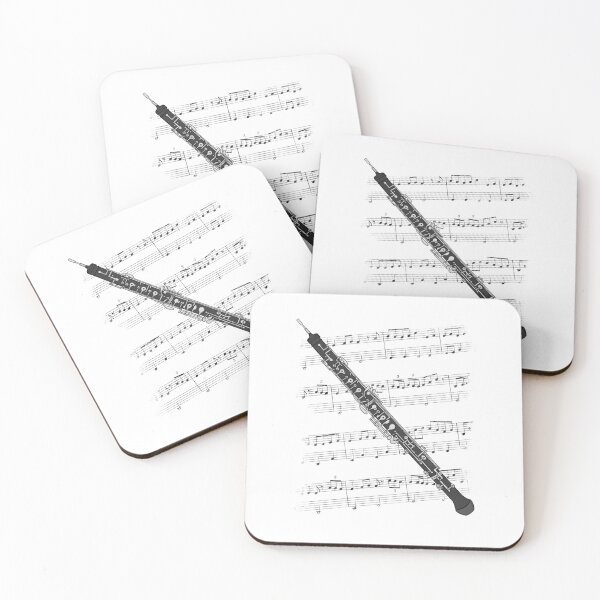 Item preview, Oboe Music Notation Oboist Woodwind Musician designed and sold by doodlerob.