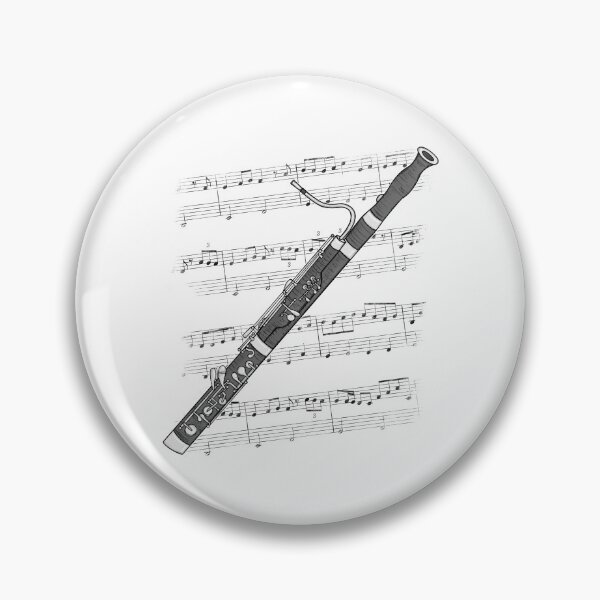 Item preview, Bassoon Music Notation Bassoonist Woodwind Musician designed and sold by doodlerob.