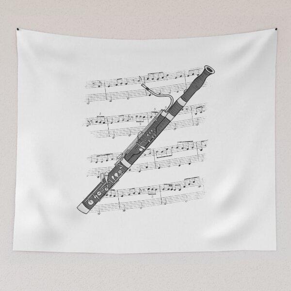 Item preview, Bassoon Music Notation Bassoonist Woodwind Musician designed and sold by doodlerob.