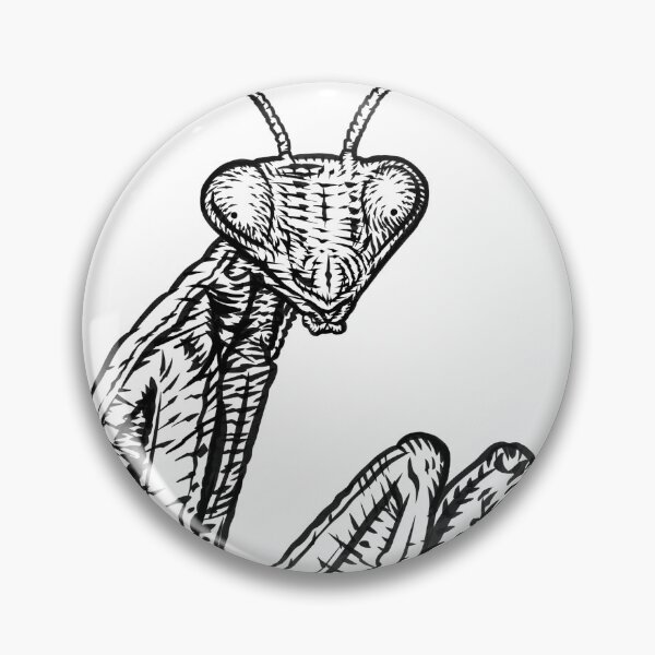 Item preview, PRAYING MANTIS ink portrait designed and sold by lautir.