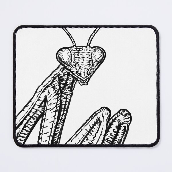 Item preview, PRAYING MANTIS ink portrait designed and sold by lautir.
