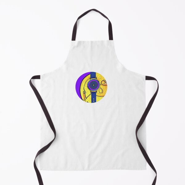 Item preview, Violet, yellow and gold watch, round format designed and sold by Flairh-Art.