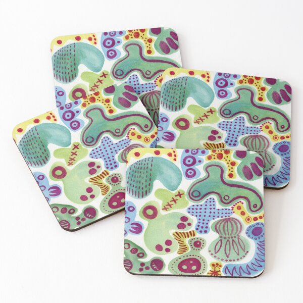 Item preview, Blue and green blobs designed and sold by acbcesarz.