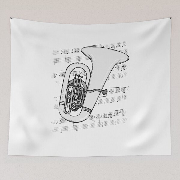 Item preview, Tuba Music Notation Tubaist Brass Musician designed and sold by doodlerob.