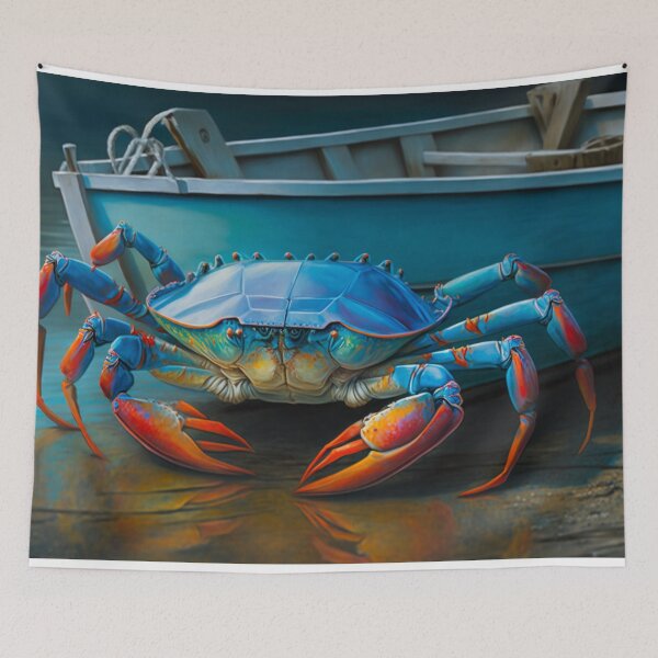 Item preview, Crab and Boat designed and sold by MichellesMedArt.