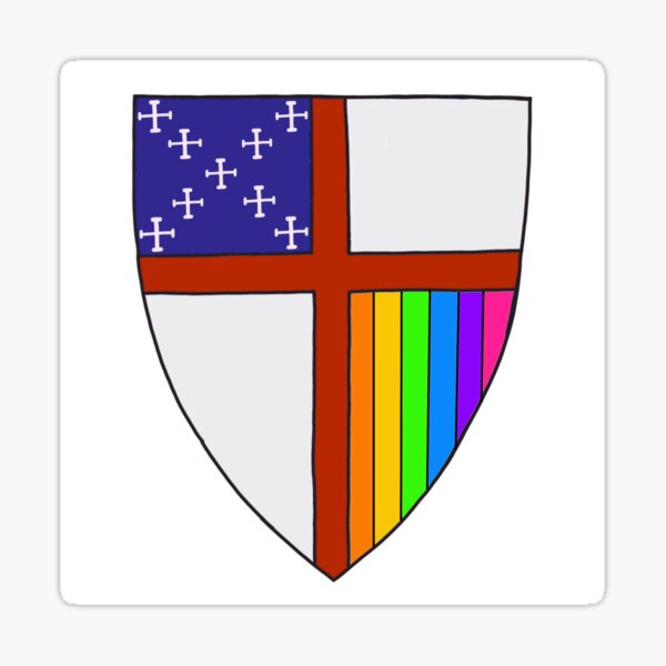 Item preview, Episcopal Shield Pride designed and sold by Mallory Watkins.