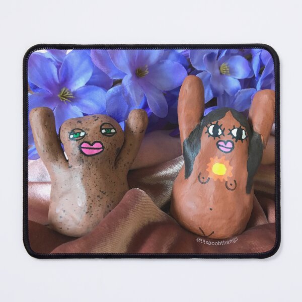 Aperçu de l'œuvre Mr. Blob and Sun Goddess, Rose Gold Pink, Floral Photographic Art | lilsboobthangs créée et vendue par lilsboobthangs.