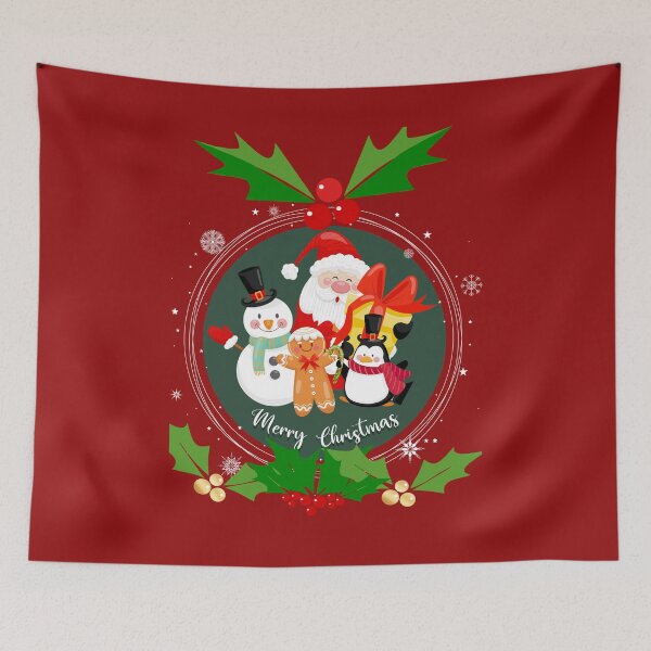 Aperçu de l'œuvre Joyeux Joyeux Noël avec Hollies !! créée et vendue par SunMoonBeyond.