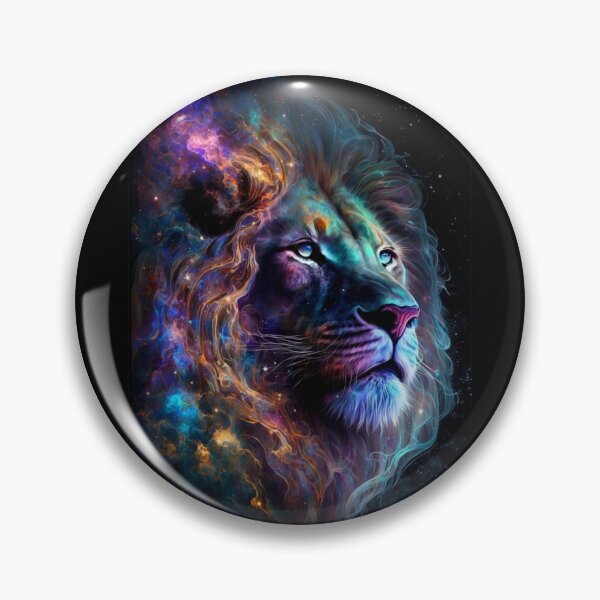 Item preview, Cosmic Glowing Magical Galaxy Lion designed and sold by artra-shop.