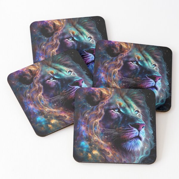 Item preview, Cosmic Glowing Magical Galaxy Lion designed and sold by artra-shop.