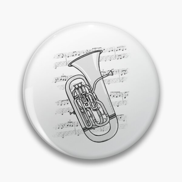 Item preview, Euphonium Music Notation Euphoniumist Brass Musician designed and sold by doodlerob.