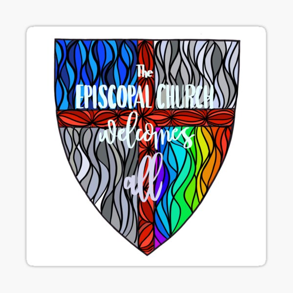 Item preview, Episcopal Shield  Pride 3 designed and sold by Mallory Watkins.